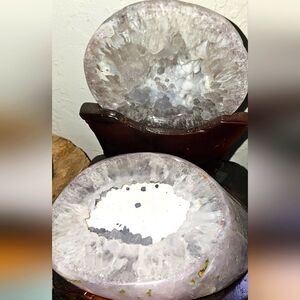 Druzy Purple Agate with Blue Druzy